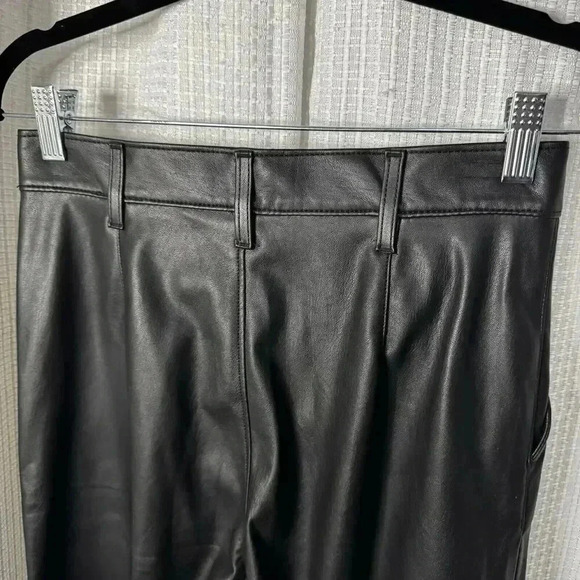 NEW Levi’s Math Club Slacks Women’s 25x27 Black Faux Leather Flare Pants NWT - Picture 7 of 13